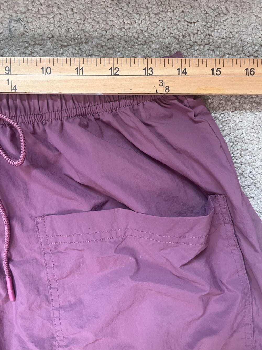 Free People Movement Fly By Night Pants Medium Mauve Pink Barrel Crop Baggy - Picture 12 of 15